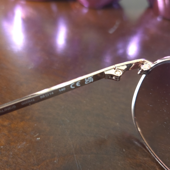 LIKE NEW Kate Spade Goldtone Aviator Sunglasses - Picture 6 of 9